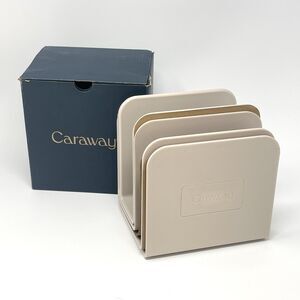 CARAWAY Home Pan Holders Organizers Storage Set of 4 Beige Taupe Gray NEW In Box